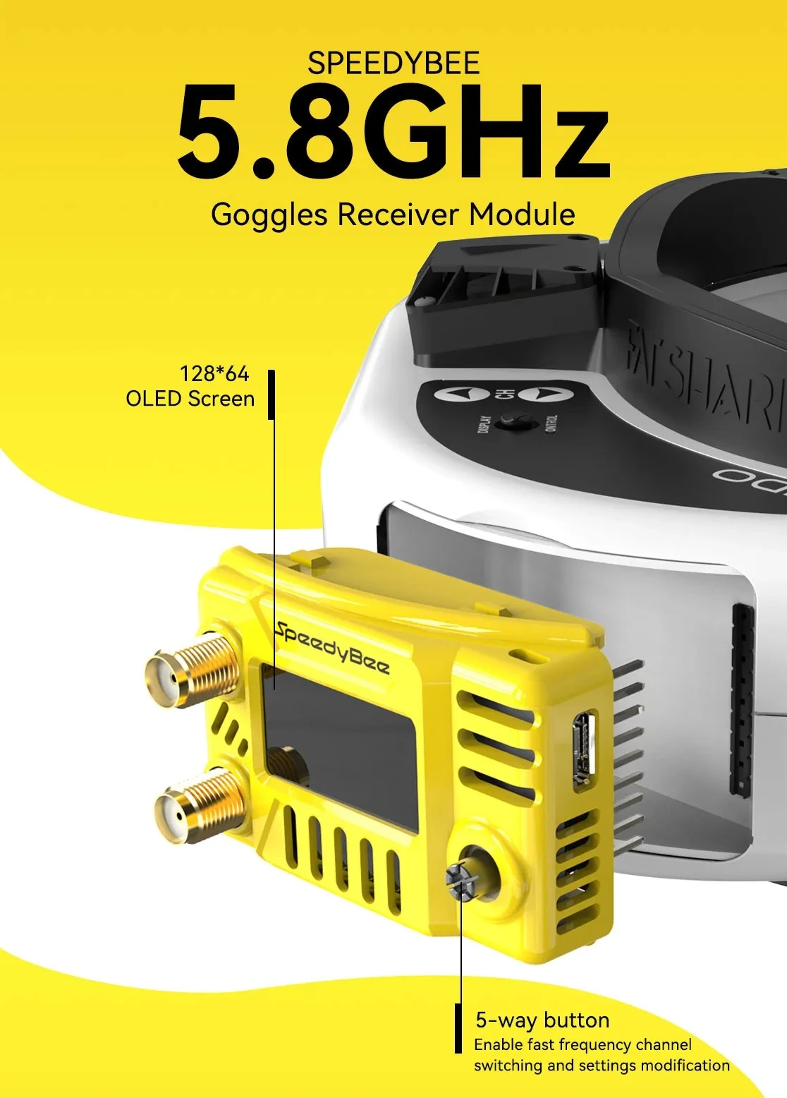 Drone Racing Gate - Module de lunettes FPV SpeedyBee 5,8