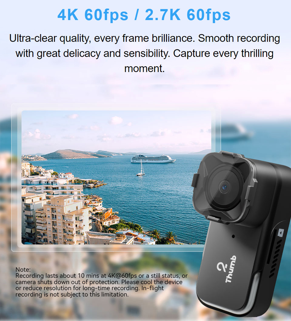 Drone Racing Camera - Nouvelle Version RunCam Thumb 2 4K