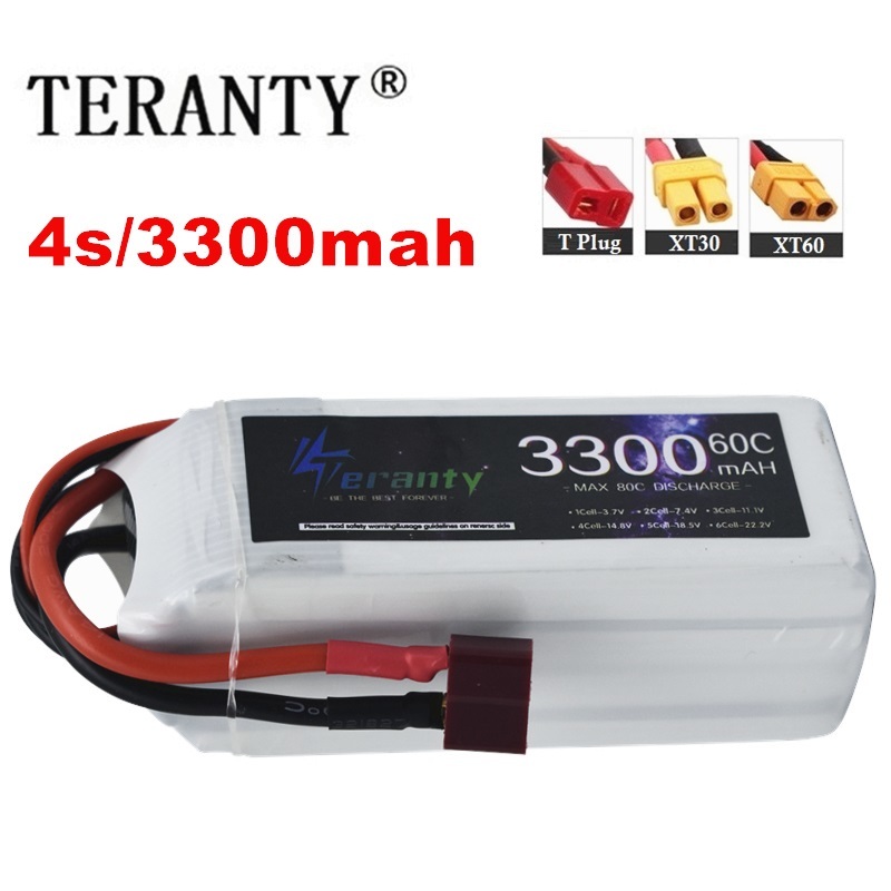 Drone Racing Battery - Batterie Rechargeable LiPo 4s 3300mAh 60C