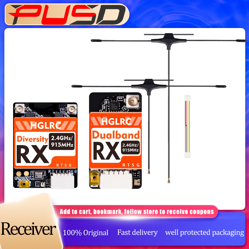 Drone Racing Receiver - Récepteur HGLRC double bande True Diversity