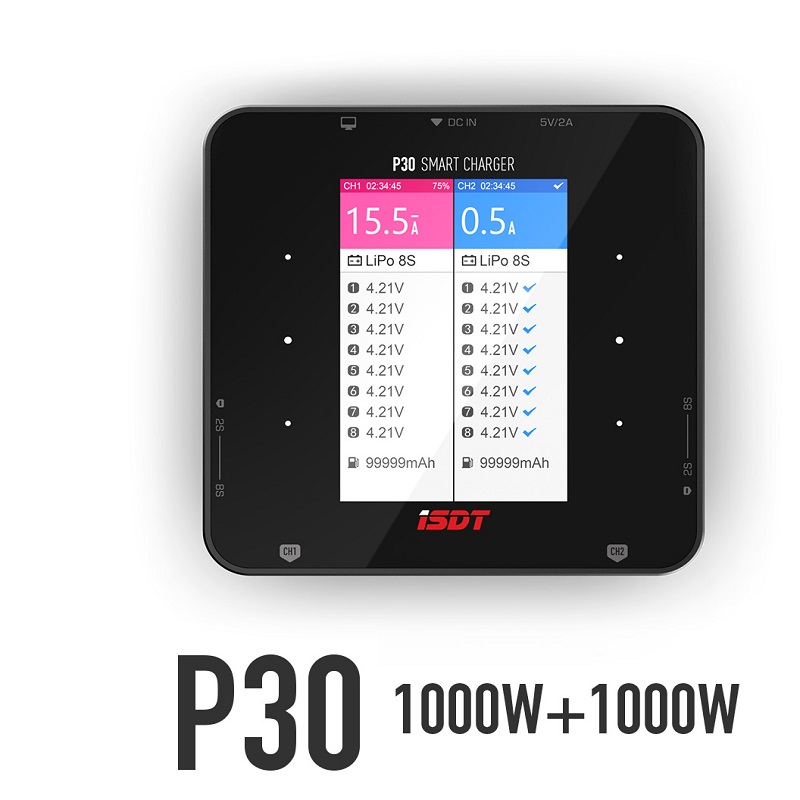 Drone Racing Charger - Chargeur double ISDT P30 avec canal