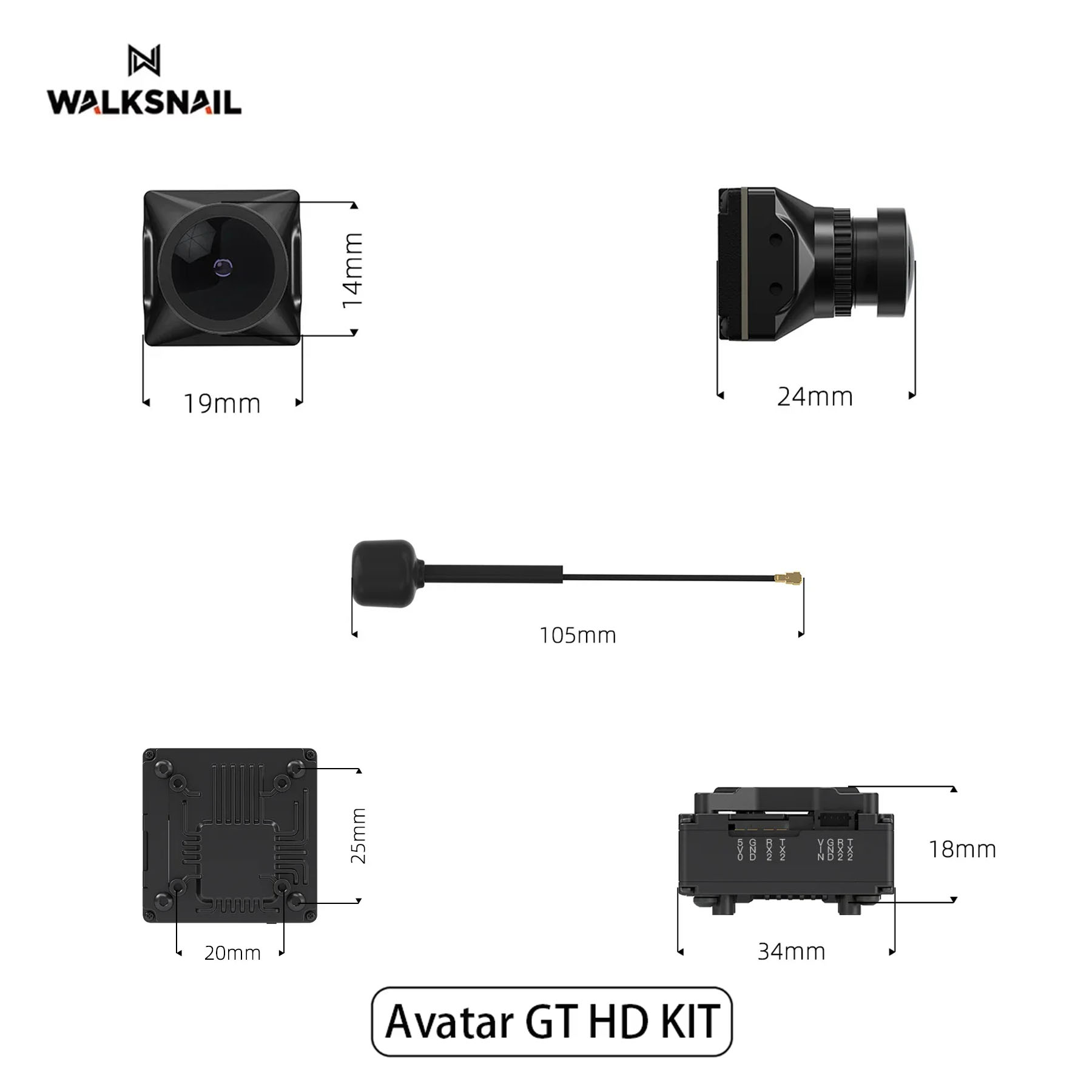 Walksnail Avatar GT HD KIT 2W  - Drone Racing Antenna avis et prix