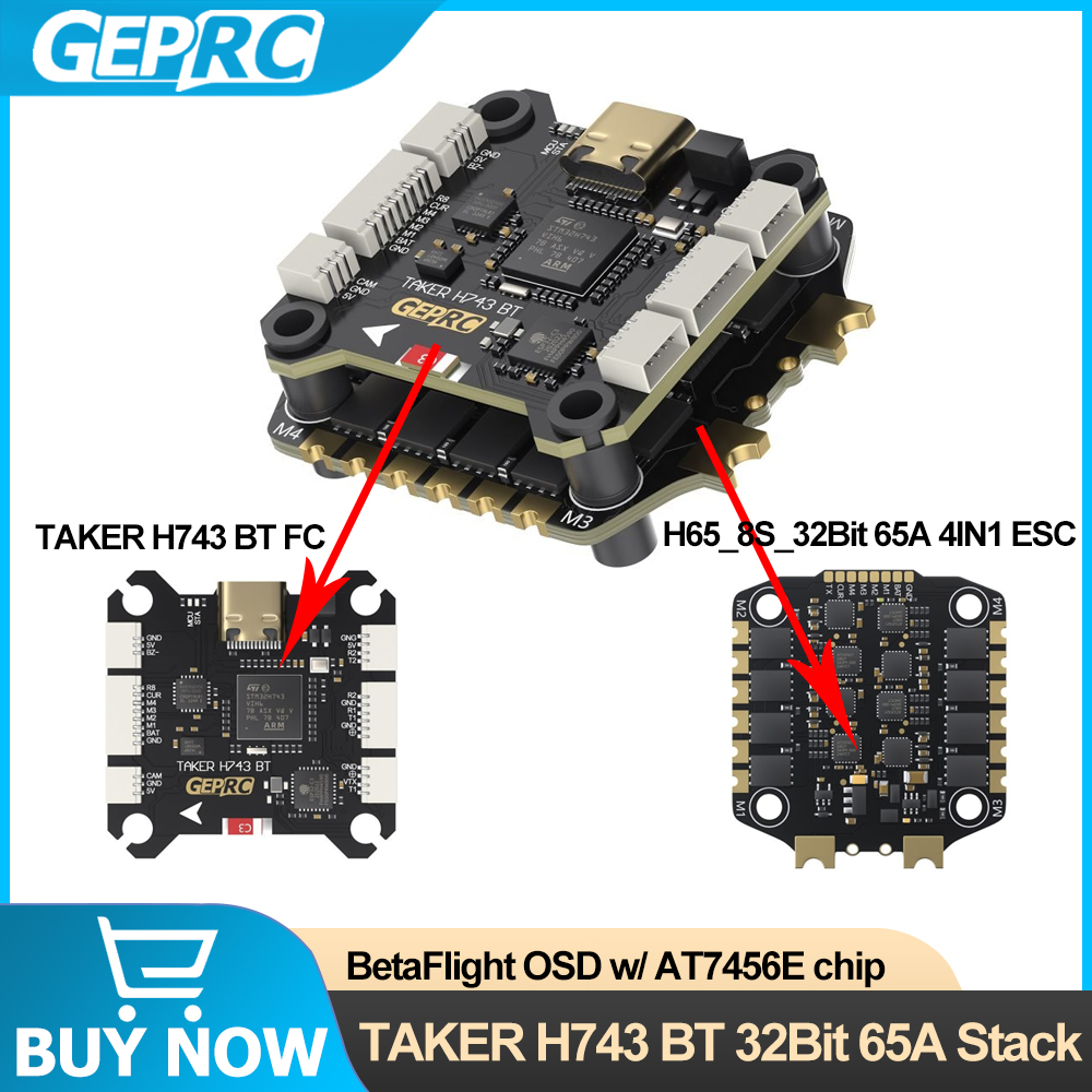 GEPRC TAKER H743 BT 32Bit 65A  - Drone Racing Esc avis et prix