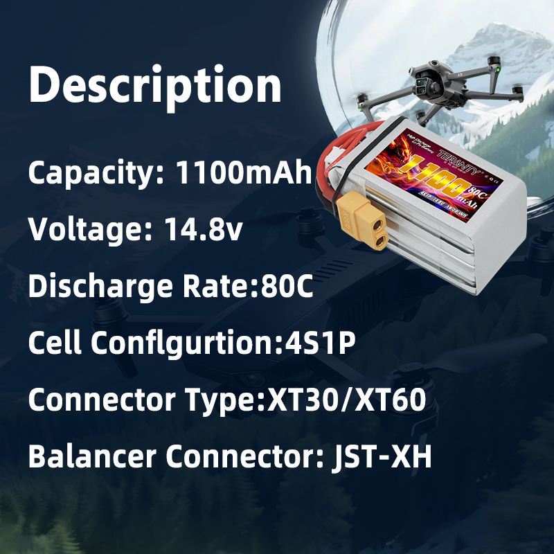 TERANTY – batterie Lipo 4S 110 - Drone Racing Battery avis et prix