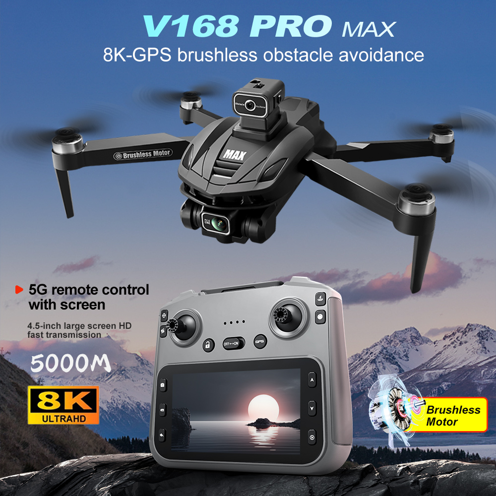 V168 PRO Max GPS Drone 8K prof - Drone Racing Camera avis et prix