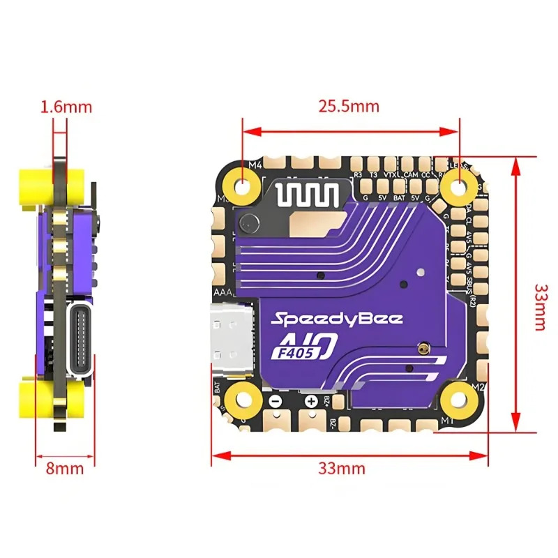Contrôleur de vol SpeedyBee F4 - Drone Racing Esc avis et prix