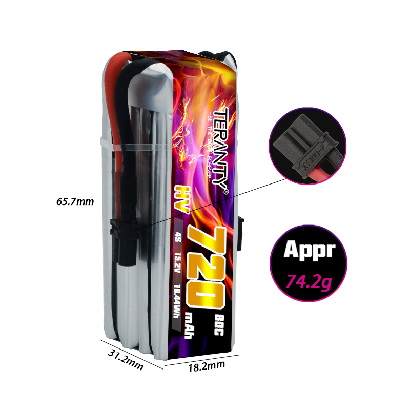 Batterie Lipo HV TERANTY 720mA - Drone Racing Battery avis et prix