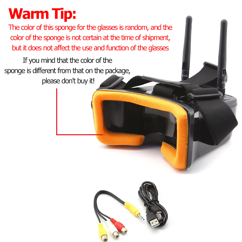 VR009 lunettes vidéo FPV 3 pou - Drone Racing Goggles avis et prix