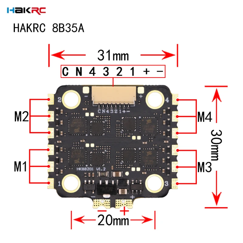 Contrôleur de vol HAKRC F7220  - Drone Racing Flight Controller avis et prix